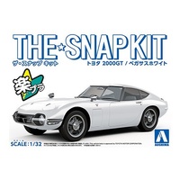 Aoshima 1/32 Toyota 2000GT (Pegasus White)