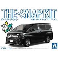 Aoshima 1/32 Snap Toyota Vellfire (Black) Plastic Model Kit