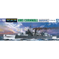 Aoshima 1/700 1/700 British Heavy Cruiser Cornwall STD Plastic Model Kit