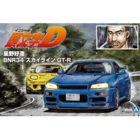 Aoshima 1/24 Initial D: Kozo Hosino BNR34 Skyline GT-R Plastic Model Kit