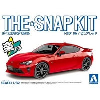 Aoshima 1/32 Toyota 86 Pure red