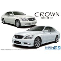 Aoshima 1/24 Toyota GRS182 Crown RoyalSaloon G/Athlete G '03 Plastic Model Kit