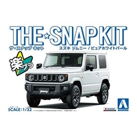 Aoshima 1/32 Suzuki Jimny (Pure White Pearl) Plastic Model Kit