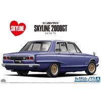 Aoshima 1/24 Nissan GC10 Skyline 2000GT '71 Plastic Model Kit