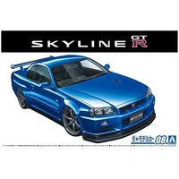 Aoshima 1/24 Nissan BNR34 Skyline GT-R V-specII '02 Plastic Model Kit