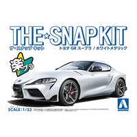 Aoshima 1/32 Toyota GR Supra(White Metallic) Plastic Model Kit 005886