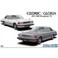 Aoshima 1/24 Nissan P430 Cedric/Gloria 4HT 280E Brougham '82 Plastic Model Kit