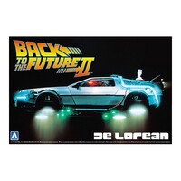 Aoshima 1/24 Back to the Future Delorean from Part II Plastic Model Kit