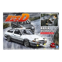 Aoshima 1/24 Fujiwara Takumi AE86 Trueno with Figure Plastic Model Kit