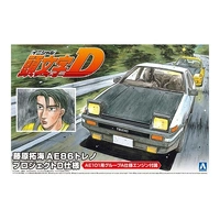 Aoshima 1/24 Initial-D Fujiwara Takumi AE86 Trueno Project-D Ver. (Toyota) Plastic Model Kit