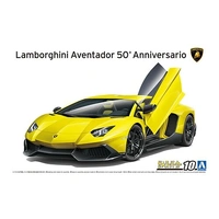 Aoshima 1/24 2013 Lamborghini Aventador 50th ANniversario Plastic Model Kit
