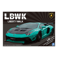 Aoshima 1/24 LB-WORKS Lamborghini Aventador Limited Edition Ver.2 Plastic Model Kit