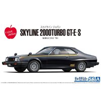 Aoshima 1/24 Nissan KHGC211 Skyline HT2000Turbo GT-E S '81 Plastic Model Kit