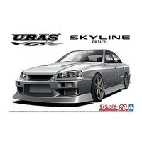 Aoshima 1/24 URAS ER34 Nissan Skyline 25GT  '01 Plastic Model Kit