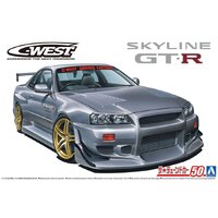 Aoshima 1/24 C-West BNR34 Skyline GT-R '02 (Nissan) Plastic Model Kit