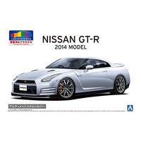 Aoshima 1/24 Nissan R35 GT-R '14 Ultimate Metal Silver Plastic Model Kit