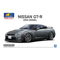 Aoshima 1/24 Nissan R35 GT-R '14 Dark Metal Gray Plastic Model Kit