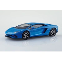 Aoshima 1/32 Lamborghini Aventador S Pearl Blue Plastic Model Kit
