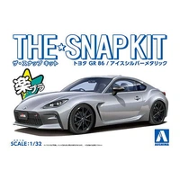 Aoshima 1/32 Toyota GR86 (Ice Silver Metallic) Snap Plastic Model Kit