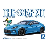 Aoshima 1/32 Toyota GR86 (Bright Blue) Snap Kit Plastic Model Kit