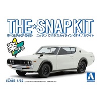 Aoshima 1/32 Nissan C110 Skyline GT-R (White) Plastic Model Kit