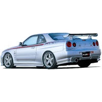 Aoshima 1/24 Nissan BNR34 Skyline GT-R Nismo S-Tune '04 Plastic Model Kit
