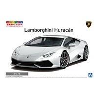 Aoshima 1/24 '14 Lamborghini Huracan White (Prepainted) Plastic Model Kit