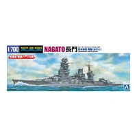 Aoshima 1/700 Japanese Navy Battleship Nagato Plastic Model Kit