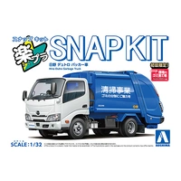 Aoshima 1/32 SNAP Hino Dutro Garbage Truck Plastic Model Kit