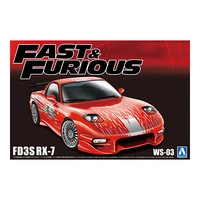 Aoshima 1/24 Fast & Furious FD3S RX-7 Plastic Model Kit
