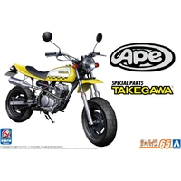 Aoshima 1/12 APE Honda AC16 50 '06 Custom Takegawa Plastic Model Kit