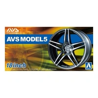 Aoshima 1/24 AVS Model5 18" Wheel Set Plastic Model Kit