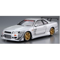 Aoshima 1/24 C-West Nissan BNR34 Skyline GT-R '02 Plastic Model Kit