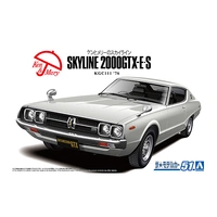 Aoshima 1/24 Nissan GC111 Skyline HT2000GTX-E S '76 Plastic Model Kit