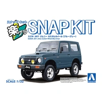 Aoshima 1/32 SNAP Suzuki JA11 Jimny Custom Wheel (Olive) Plastic Model Kit
