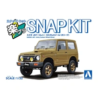 Aoshima 1/32 SNAP Suzuki JA11 Jimny Custom Wheel (Blue Gray) Plastic Model Kit