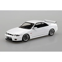 Aoshima 1/32 Nissan R33 Skyline GT-R Custom Wheel (White) Plastic Model Snap Kit