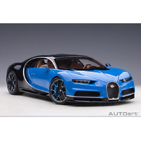 AutoArt 1/12 Bugatti Chiron 2017 (French Racing Blue/Atlantic Blue) Composite Car