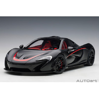 AutoArt 1/12 McLaren P1 (Matt Black w/ Red Accents) Composite Car