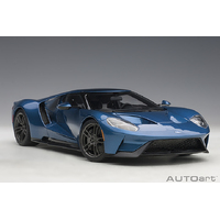 AutoArt 1/18 Ford GT 2017 (Liquid Blue) Composite Car