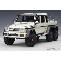 AutoArt 1/18 Mercedes-Benz G63 AMG 6x6 (Designo Diamond White) Composite Car
