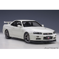 AutoArt 1/18 Nissan Skyline GT-R (R34) V-SPECII (White Pearl) Composite Car