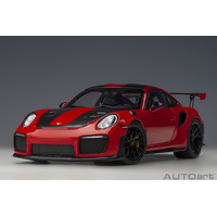 AutoArt 1/18 Porsche 911 (991.2) GT2 RS Weissach Package (Guards Red) Composite Car