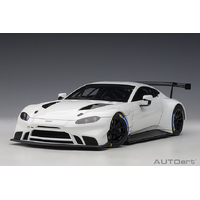 AutoArt 1/18 Aston Martin Vantage GTE Le Mans Pro 2018 (White) - Sealed Body Composite Car