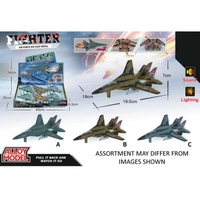 Pull Back Diecast Fighter Jets Lights and Sounds (Assorted)