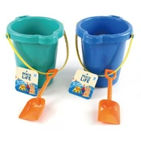 Beach 19cm Round Bucket with Spade (Assorted)