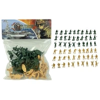 Military Soldiers in Bag (Green/Brown)