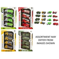 Pull Back Emergency Vehicles 4pc (Assorted)
