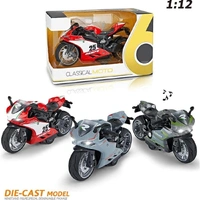 Motorbike Die-Cast Pull Backs 1:12 with Ligh and Sound