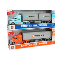 Container Truck Friction 38cm with Light and Sound 2 assorted